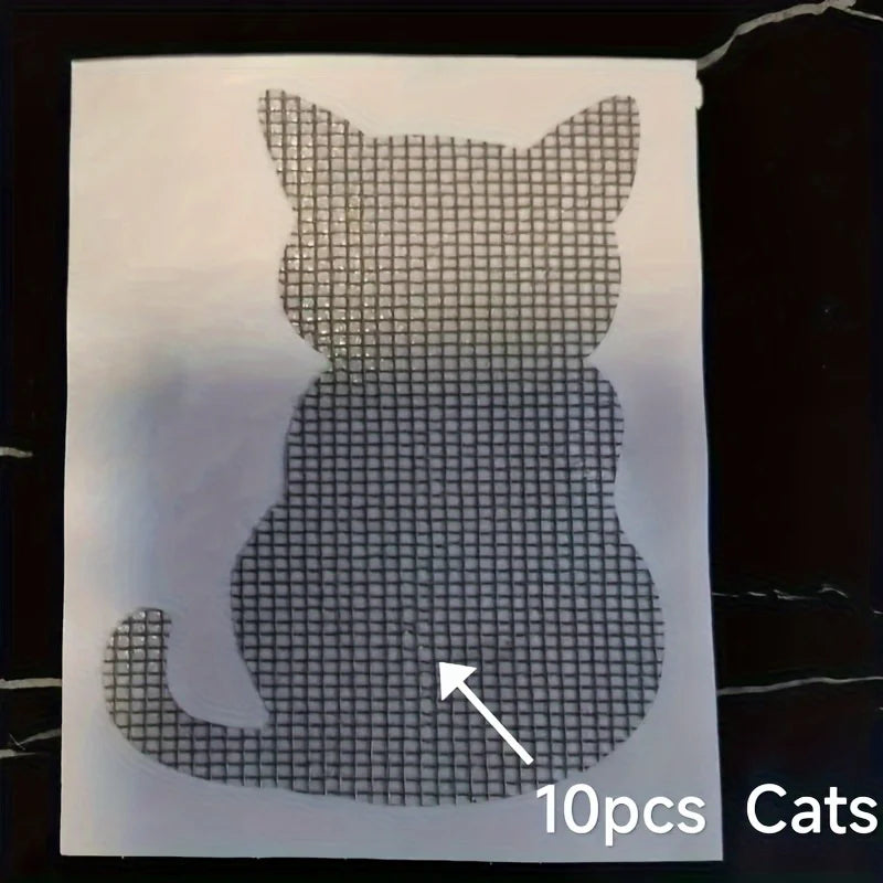 10Pcs Window Screen Repair Kit Adhesive Patch Mesh Net Fix Sticker - 13