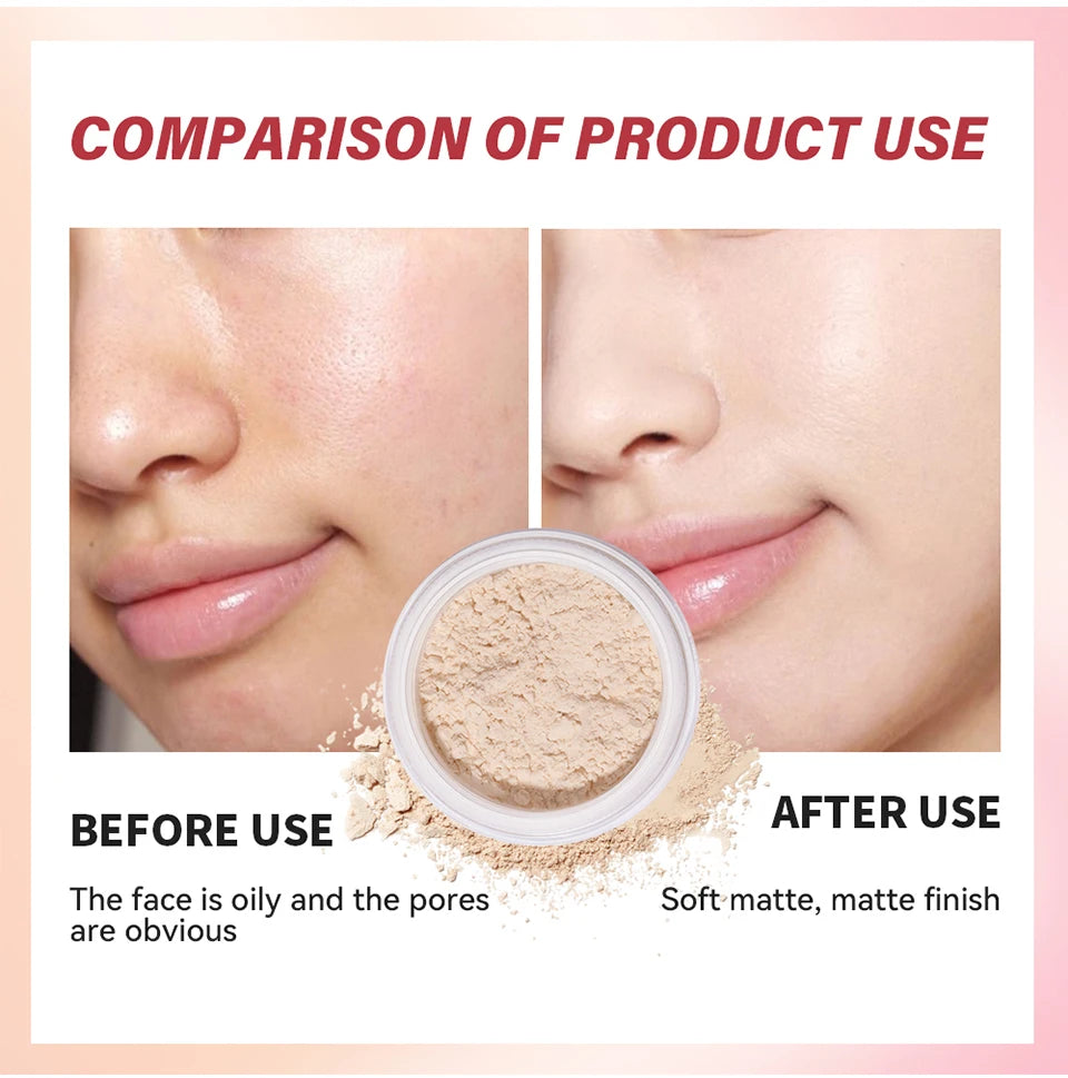 Matte Translucent Loose Setting Powder Oil Control Makeup - 12