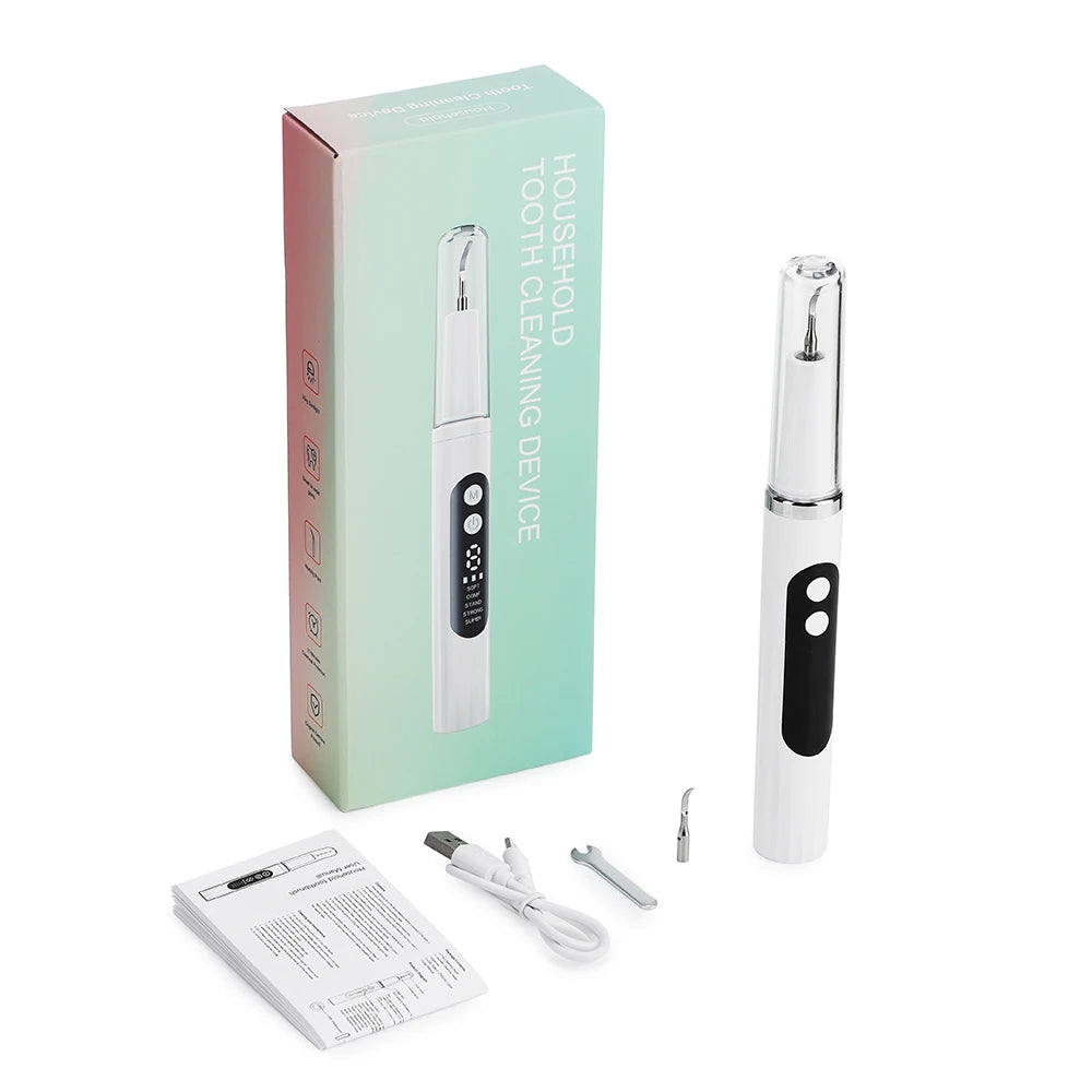 Ultrasonic Dental Scaler Teeth Tartar Remover Electric Cleaner - 16