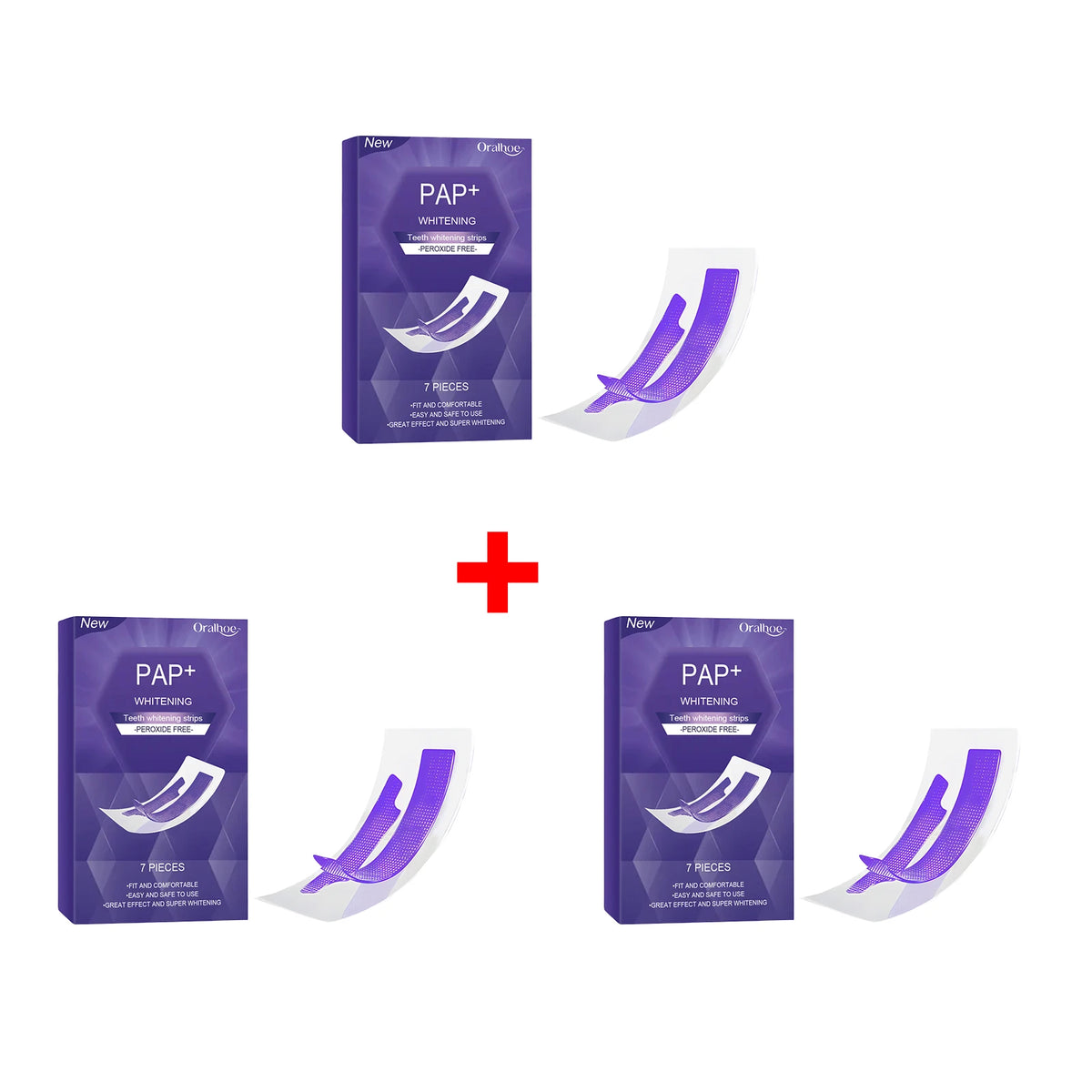 Teeth Whitening Strips Peroxide Free Stain Removal Bleaching Tool