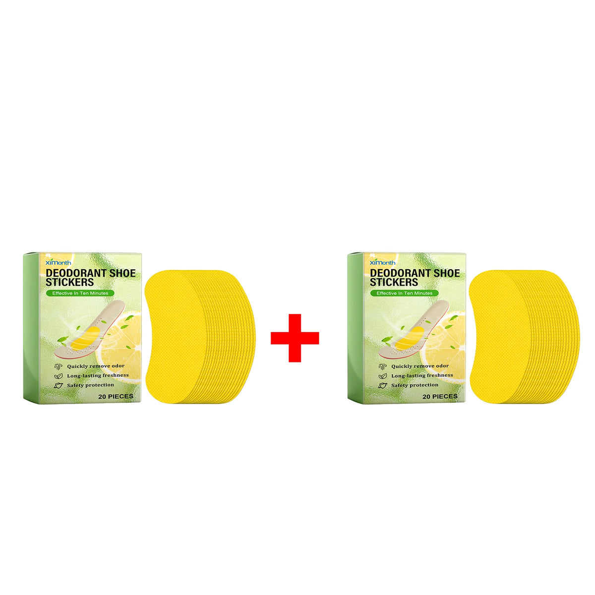 Ximonth Deodorant Shoe Stickers Odor Removal Patches Freshness