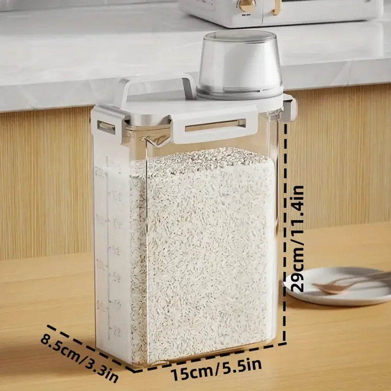 Airtight Food Storage Container Moisture Proof Kitchen Pantry Organizer - 3