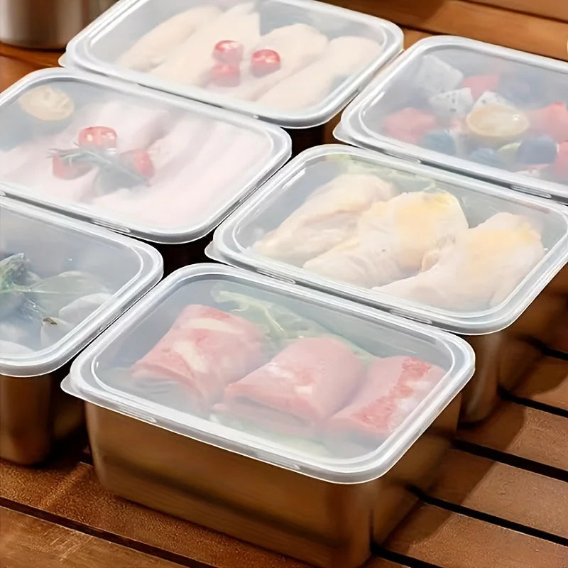 Stainless Steel Food Storage Containers Leakproof Stackable Set - 15
