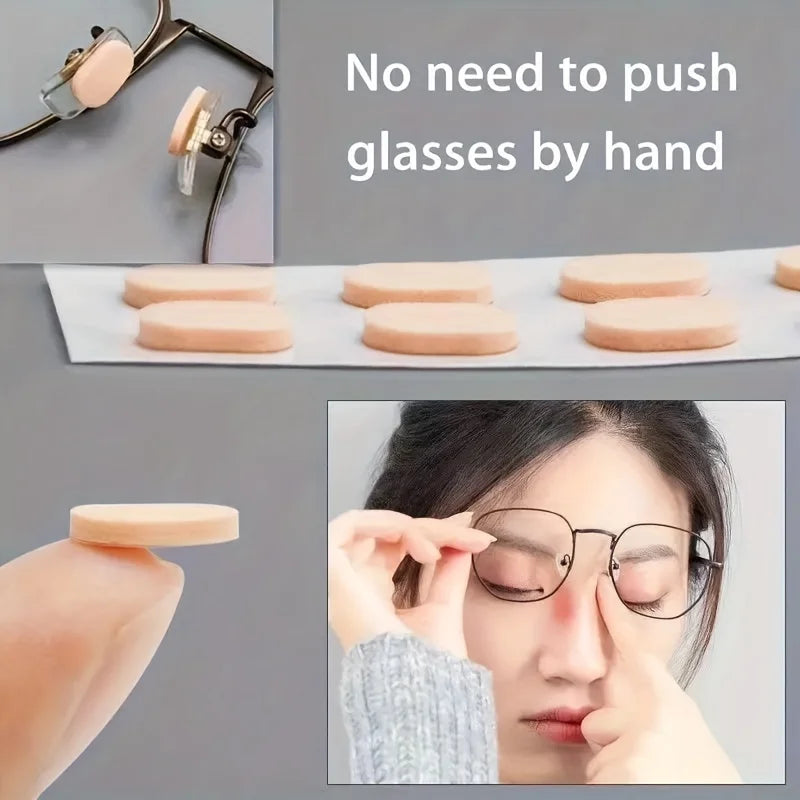 Adhesive Eyeglass Nose Pads Anti Slip Foam Cushions for Glasses