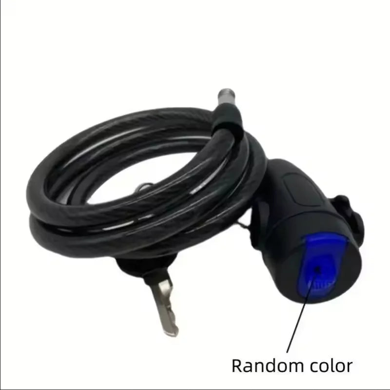 Anti Theft Bike Cable Lock 90cm Security Chain for Motorcycle and Scooter - 2