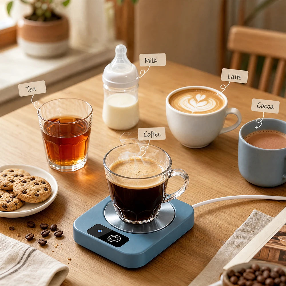 Electric Mug Warmer Coffee Cup Heater Warming Mat - 3