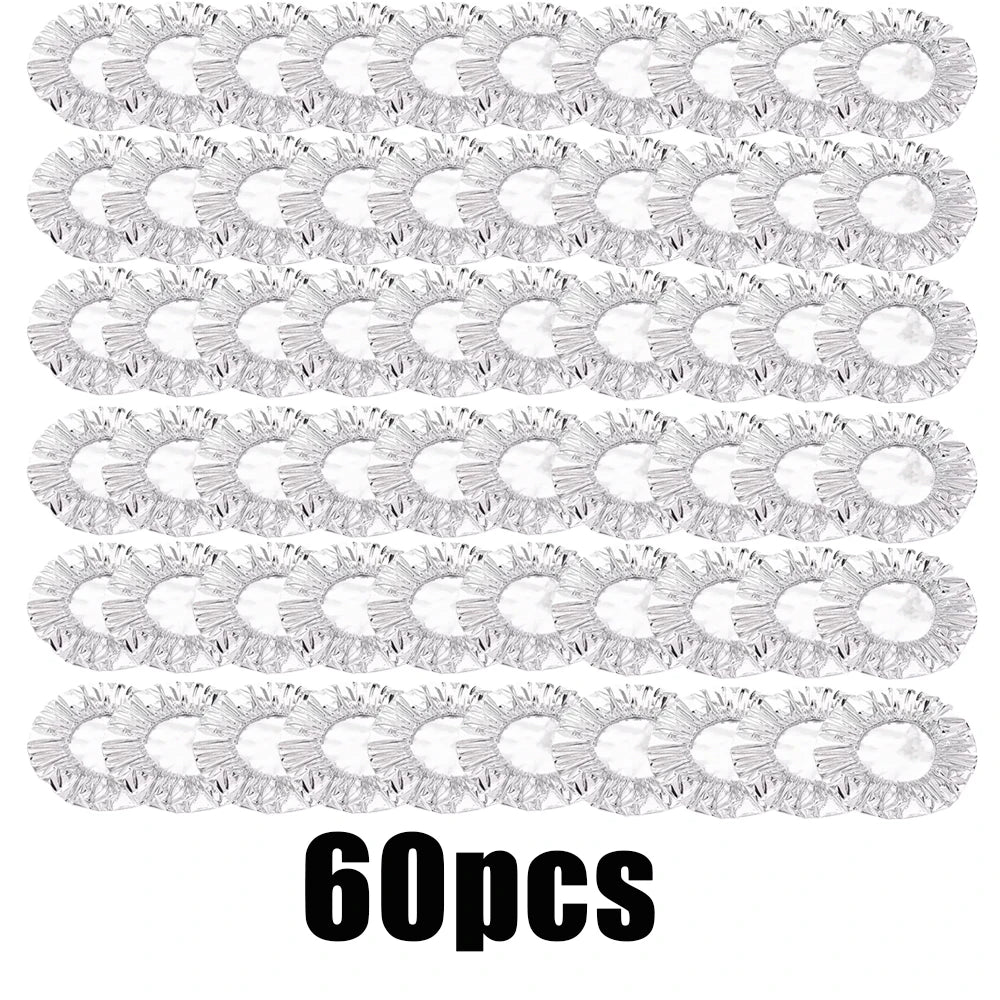 Reusable Aluminum Foil Bowl Covers Food Storage Wraps for Oven Picnic - 22