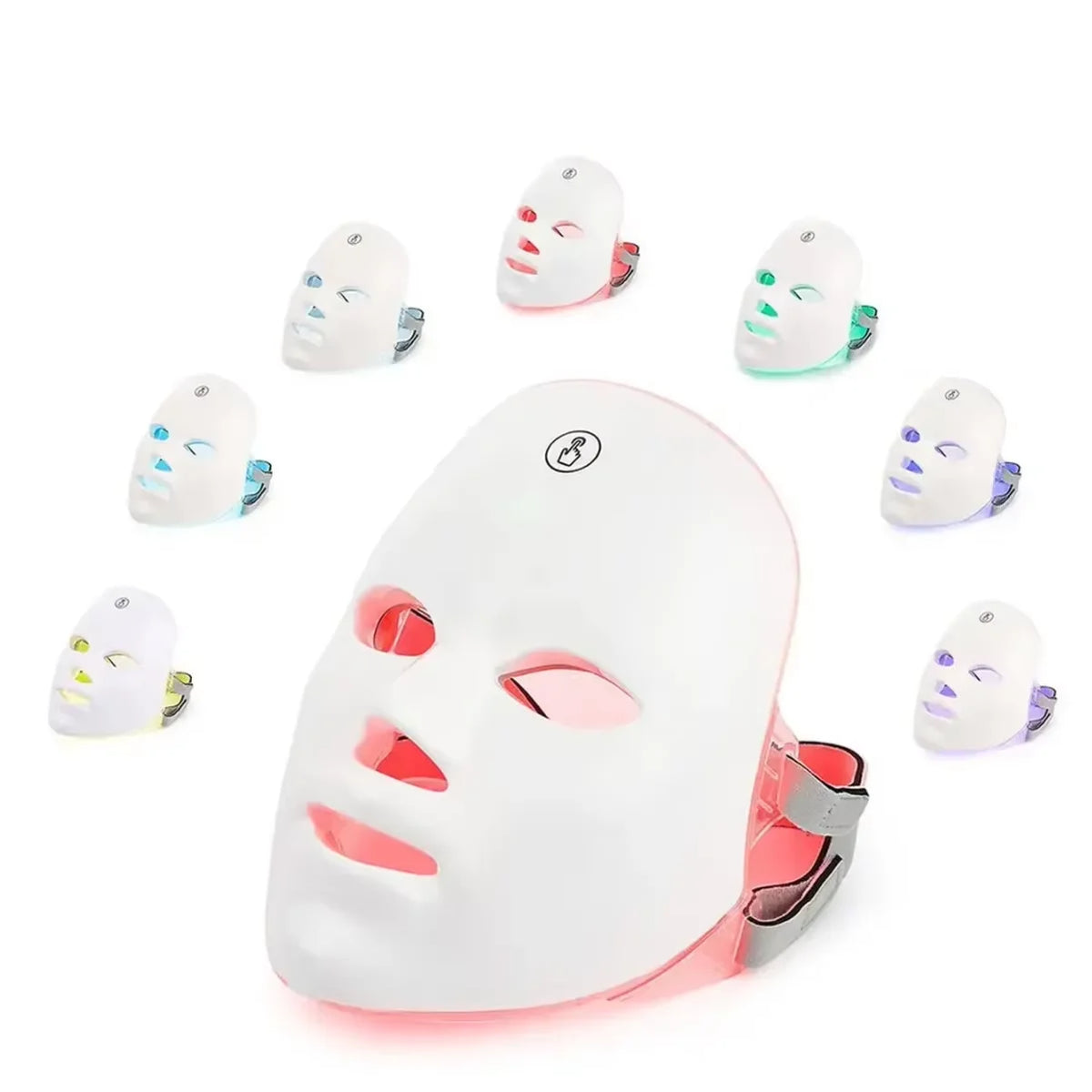 Rechargeable 7 Color LED Photon Light Therapy Facial Skin Mask