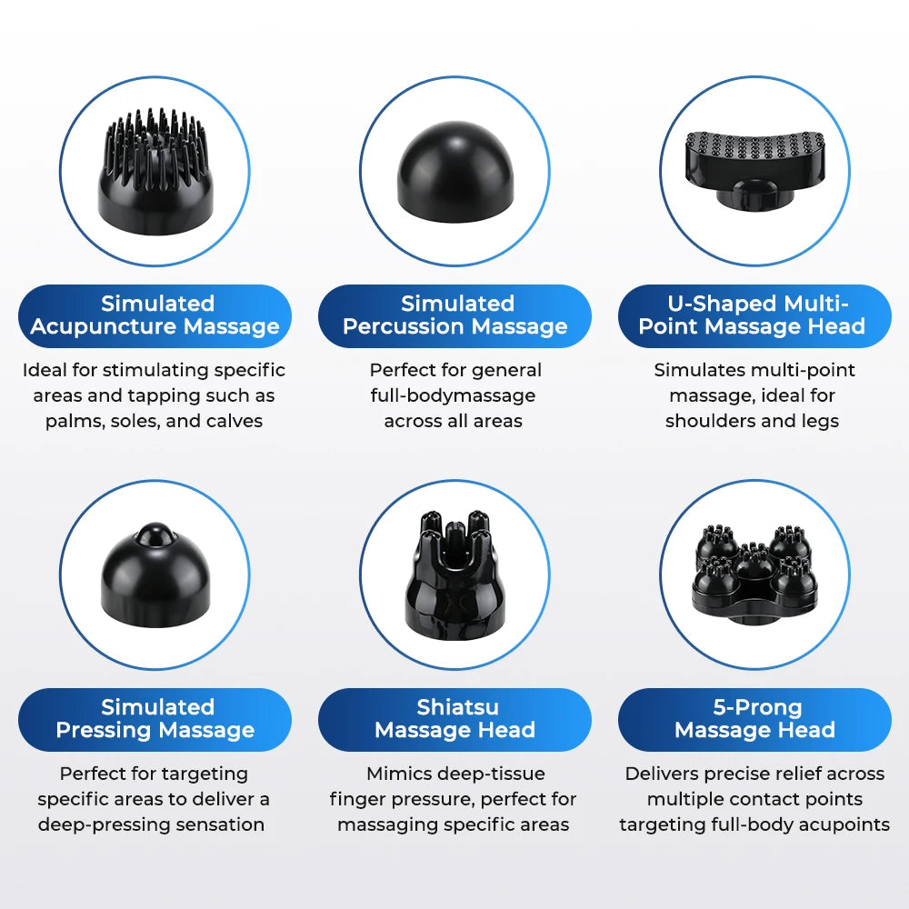 Electric Dolphin Handheld Back Neck and Body Muscle Massager Hammer - 9