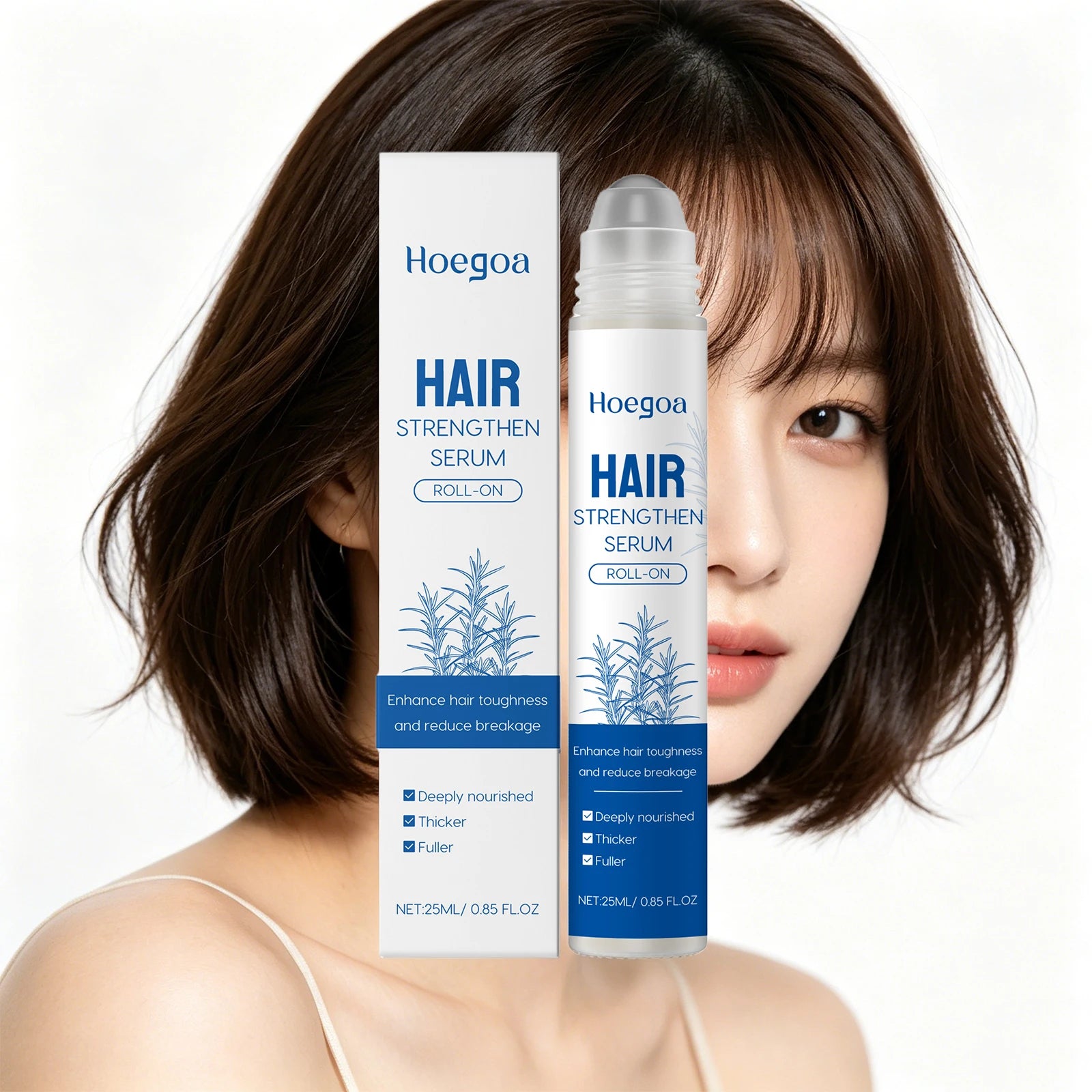 Rosemary Hair Growth Serum Roll On Anti Hair Loss Care Oil - 2