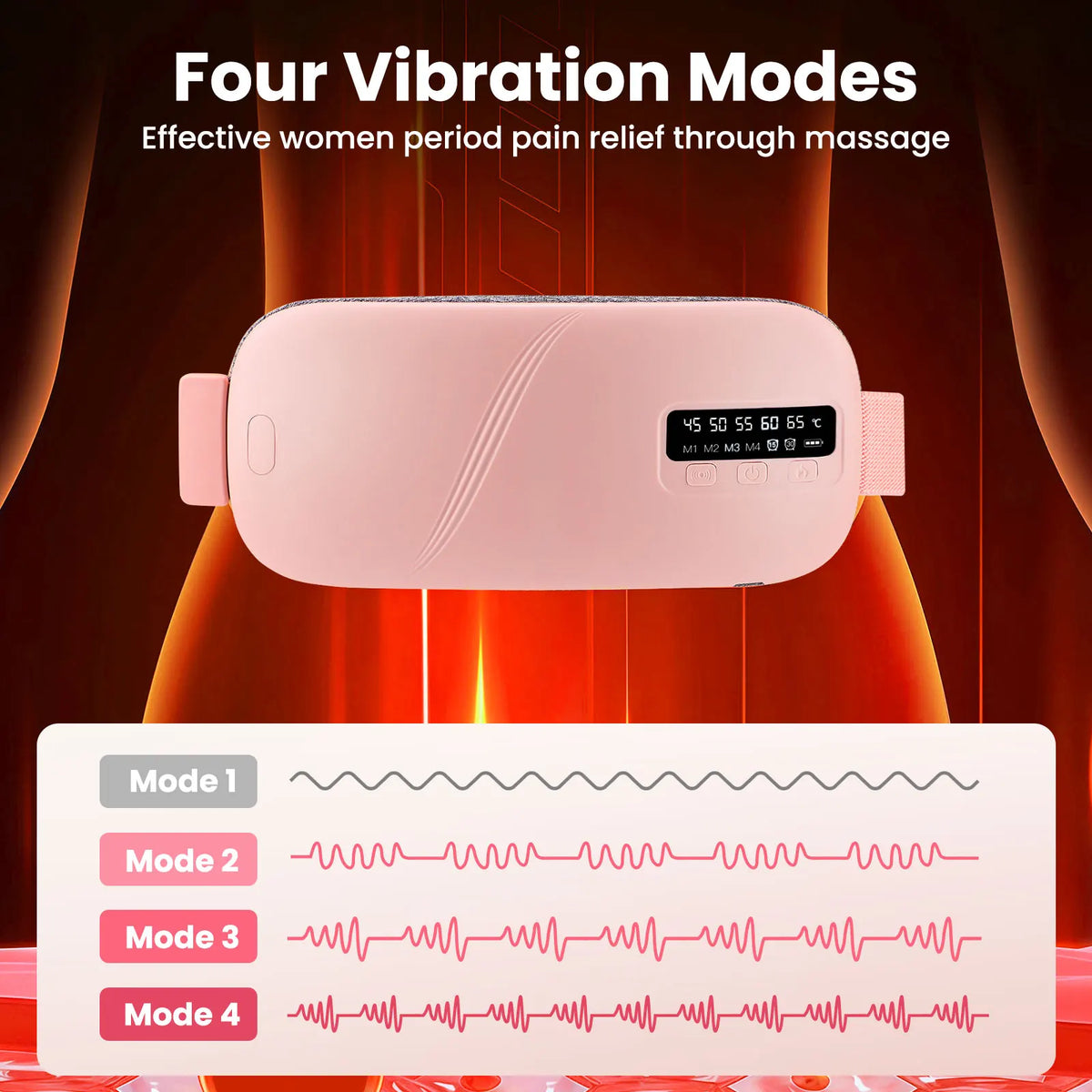 Cordless Menstrual Heating Pad Portable Abdominal Warmer Belt