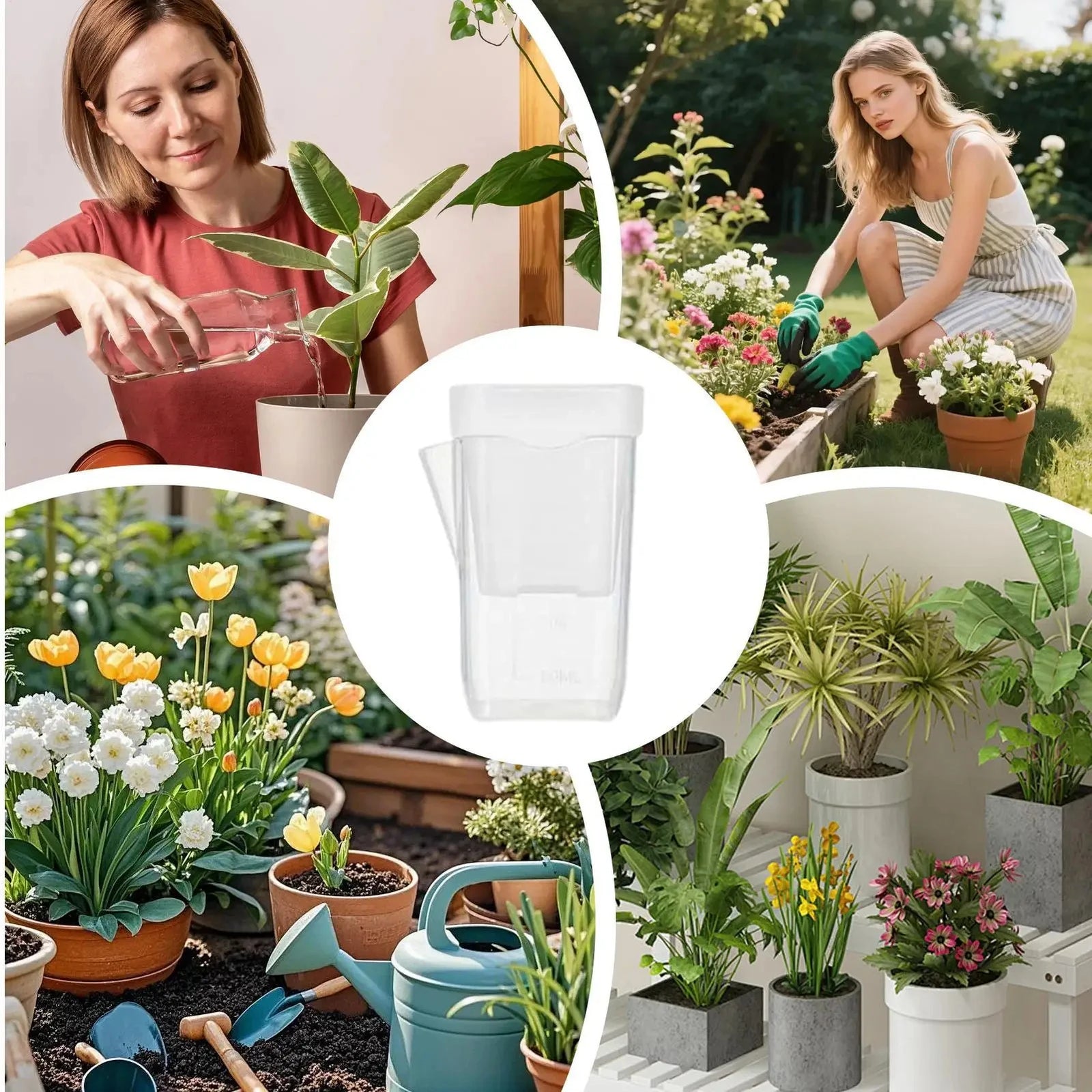 15pcs Self Watering Plant Pots Translucent Seedling Planters for Cuttings