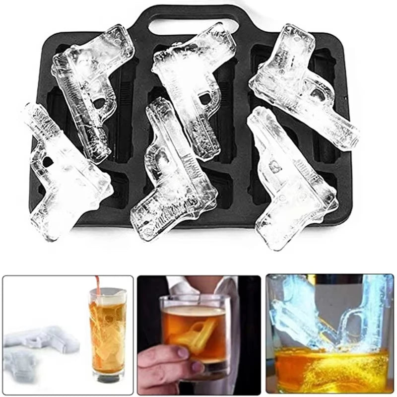 Bullet Ice Cube Tray Silicone Mold for Whiskey Cocktails and Parties - 4