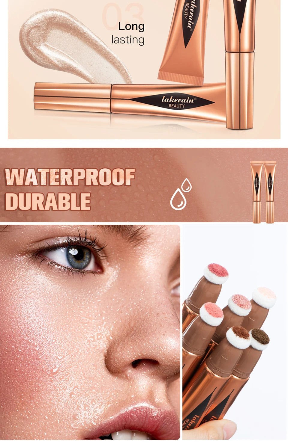 Liquid Contour Wand Blusher Highlighter Makeup Stick