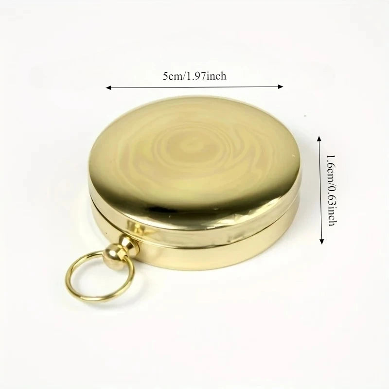 5 Pack Mini Pocket Compass Glow in the Dark Navigation Survival Tool - 6