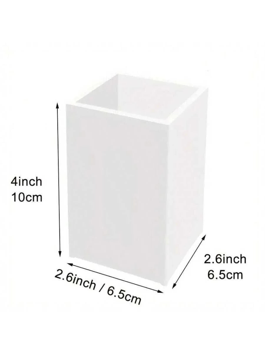 Acrylic Makeup Brush Holder Desk Organizer Cosmetic Storage Case