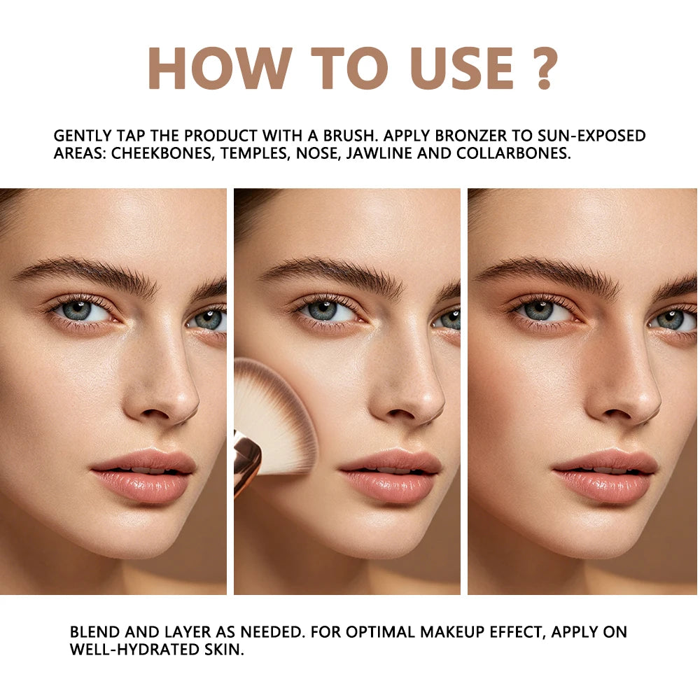 Buildable Pressed Bronzer Powder Matte Contour Makeup