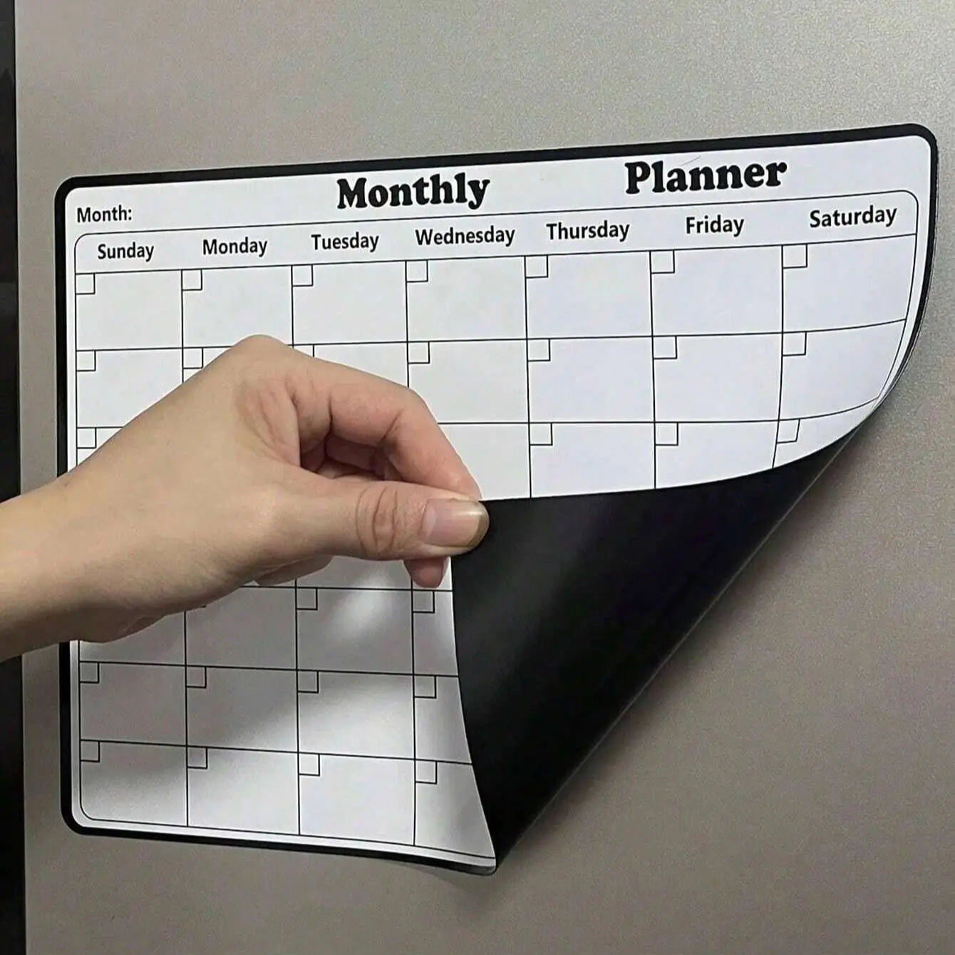 Magnetic Refrigerator Monthly Calendar Dry Erase Fridge Whiteboard Planner