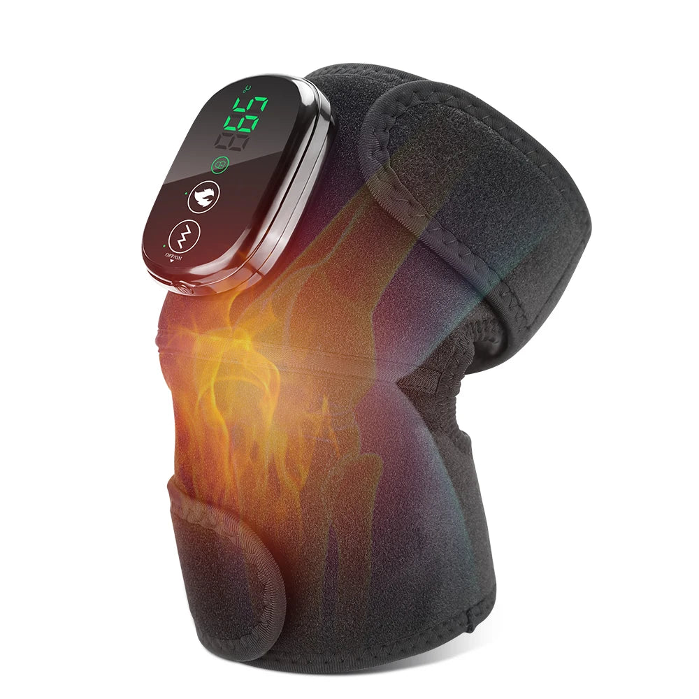Cordless Heated Knee Massager and Heating Pad