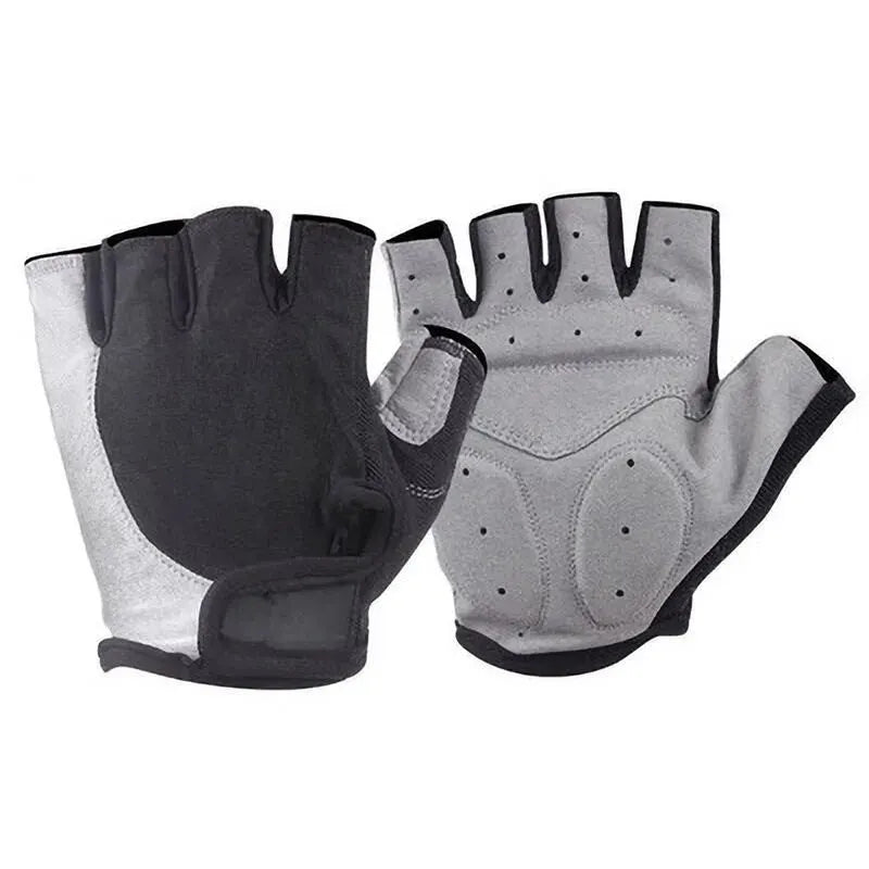 Breathable Half Finger Cycling Gloves Anti Slip Shockproof Bike Mitts - 8