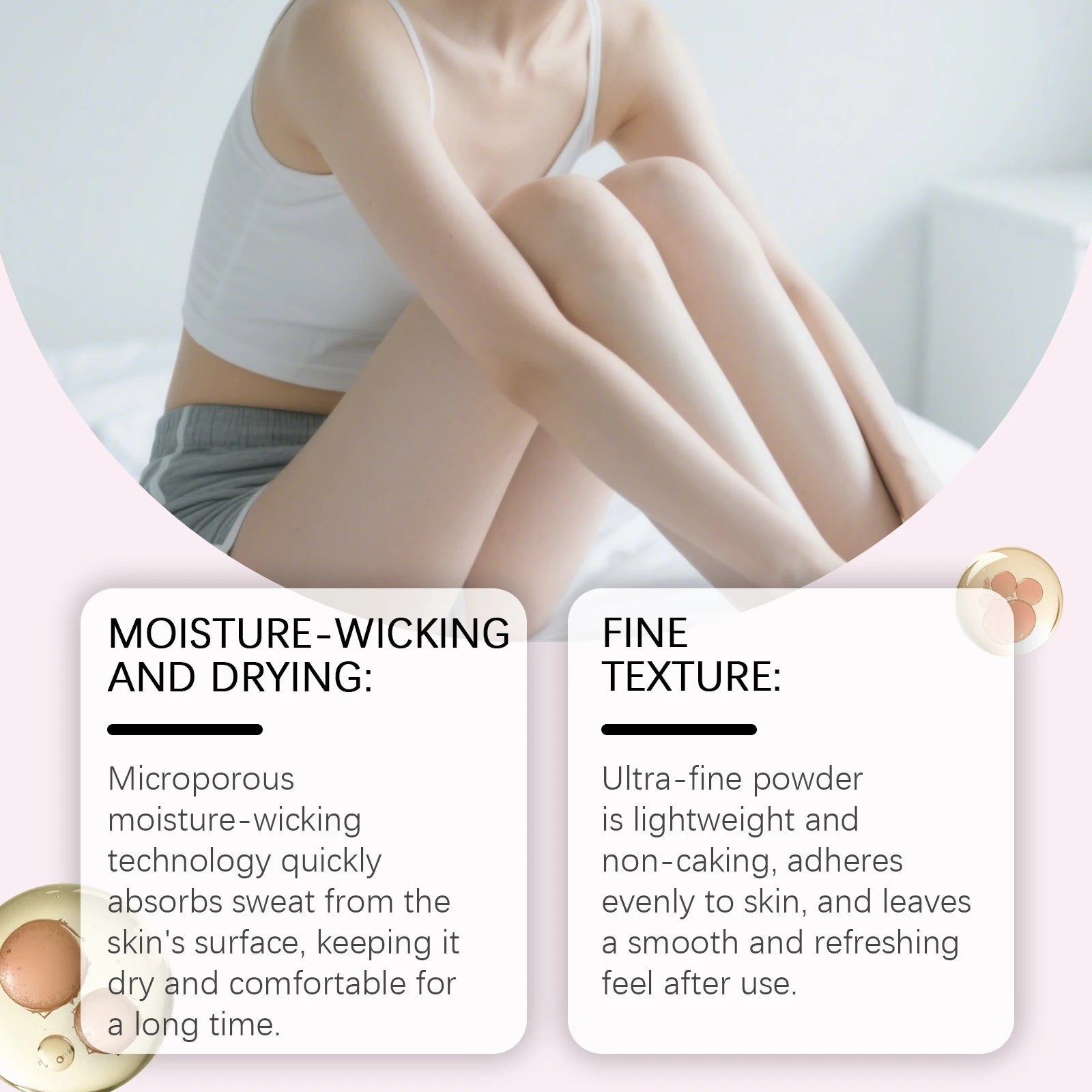 OceAura Cooling Body Powder Sweat Absorbing Anti Chafing Comfort Powder - 10