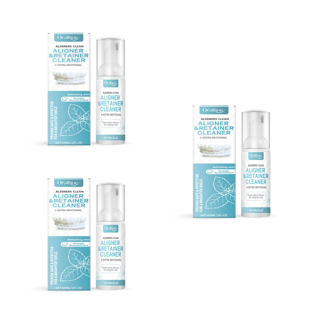 Aligner & Retainer Cleaner Foam Mousse for Braces