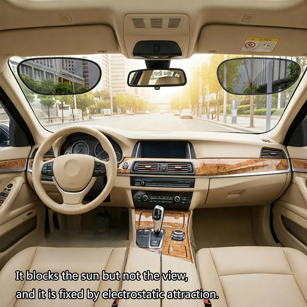 Universal Car Window Sunshade UV Protection Glare Shield Privacy Curtain