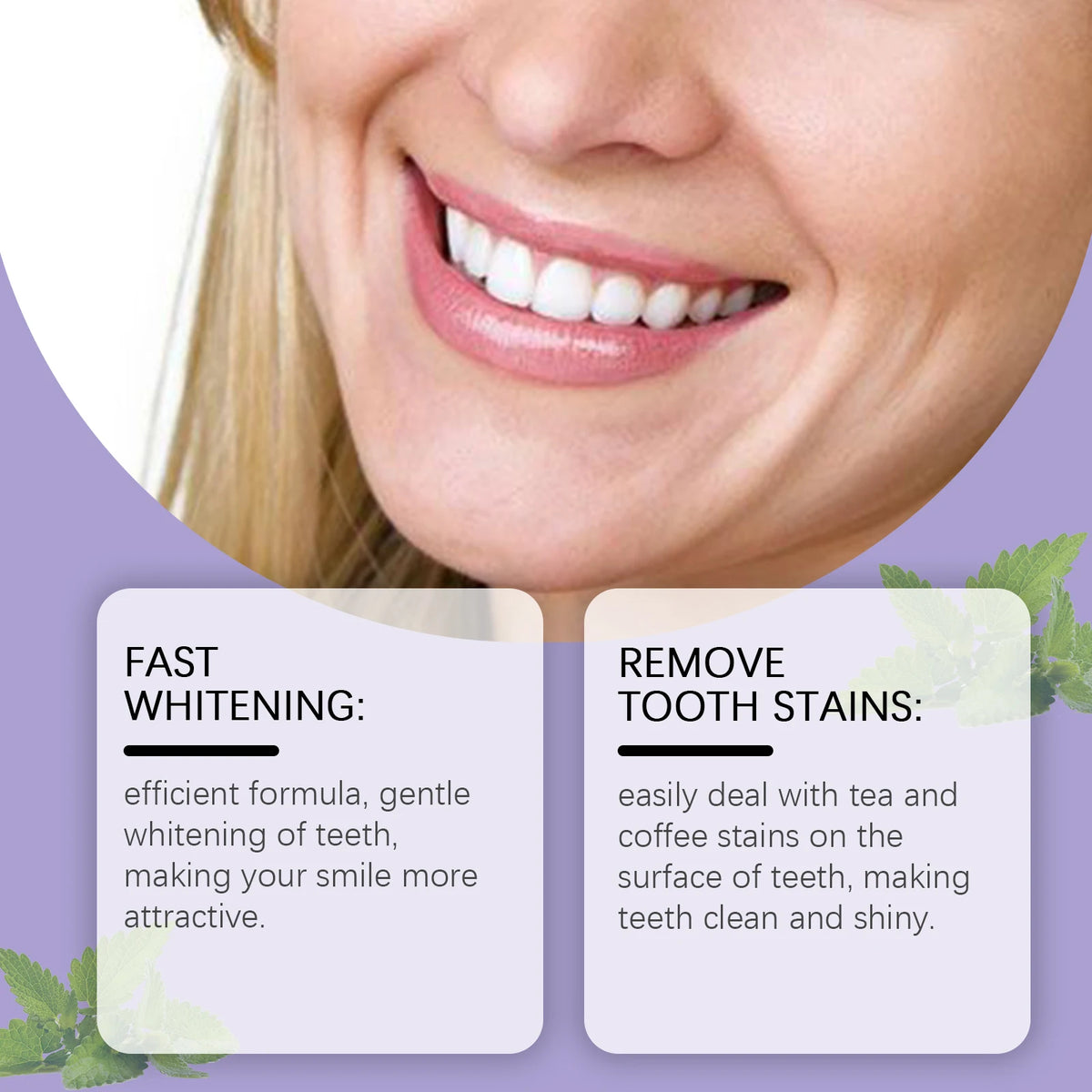 Teeth Whitening Strips Peroxide Free Stain Removal Bleaching Tool