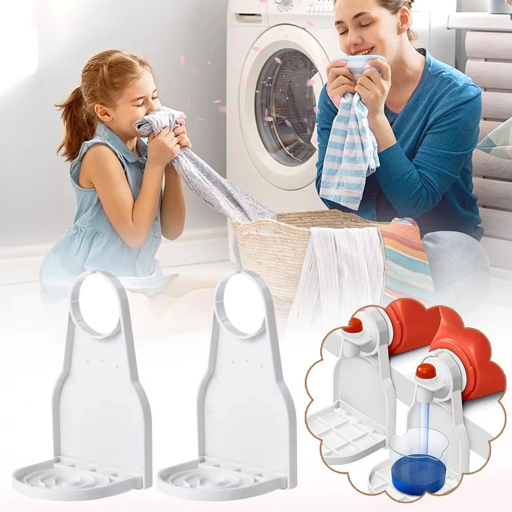 Laundry Detergent Cup Holder Anti-Drip Tray Liquid Dispenser Rack
