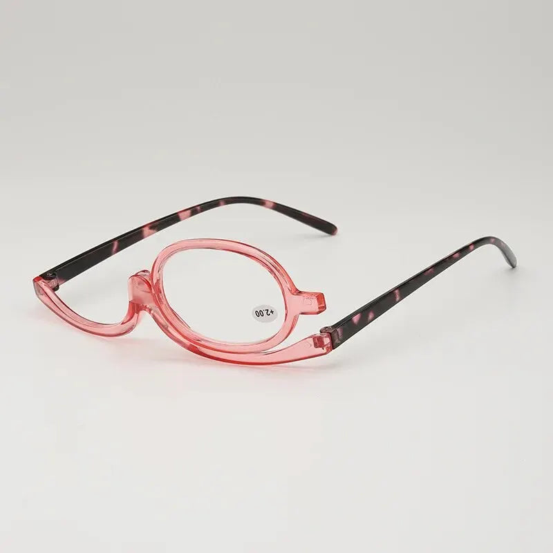 Rotating Makeup Glasses Magnifying Eyeglasses for Precision Application