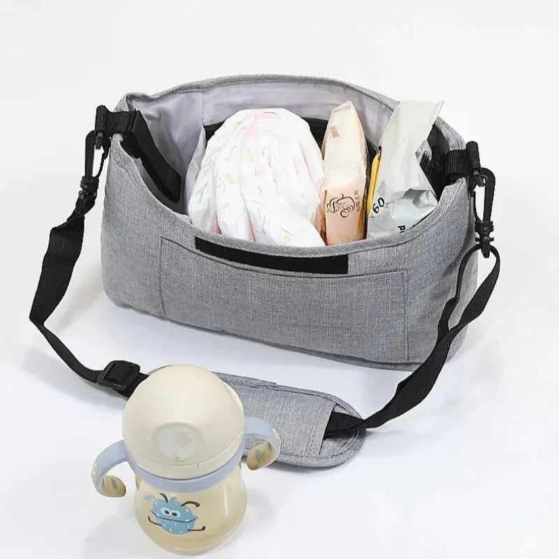 Baby Stroller Organizer Bag Large Capacity Hanging Mommy Storage Pouch - 2