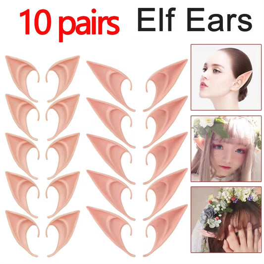 Elf Ears Cosplay Costume Accessories Fairy Angel Party Props 1 10 Pairs