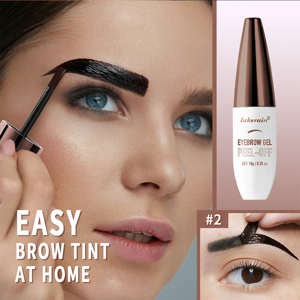Lakerain Peel Off Eyebrow Gel Waterproof Brow Tint Cream - 10