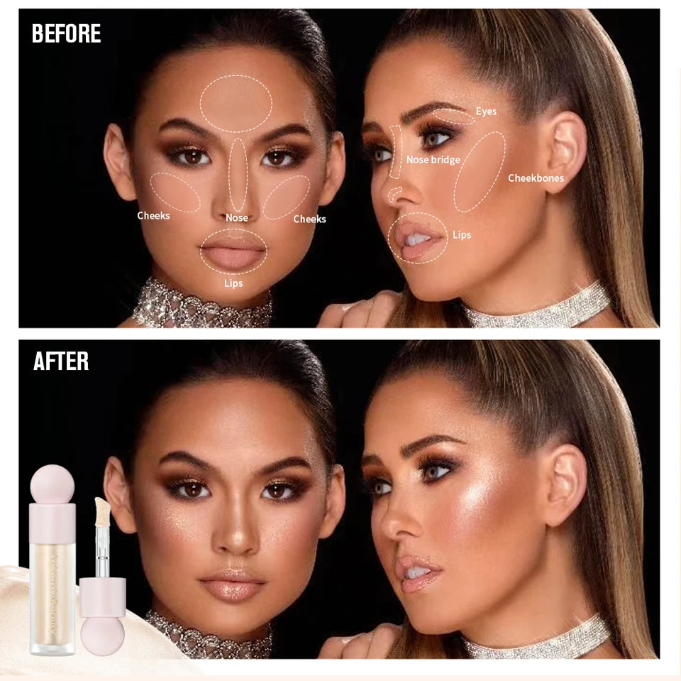 Liquid Highlighter Makeup Natural Glow Luminizer - 16