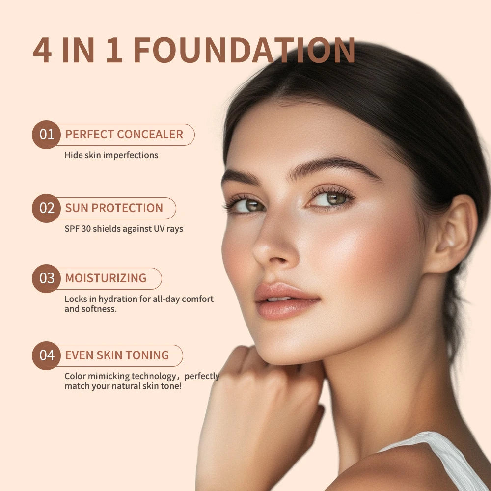 Color Changing Foundation SPF 30 Moisturizing Makeup Base