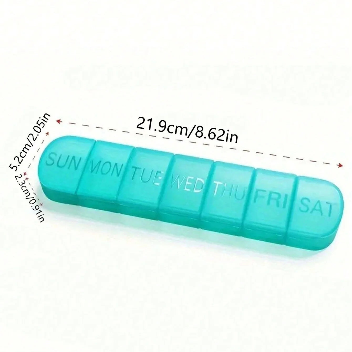 7 Day Weekly Pill Organizer Tablet Medicine Storage Case 2 Pack
