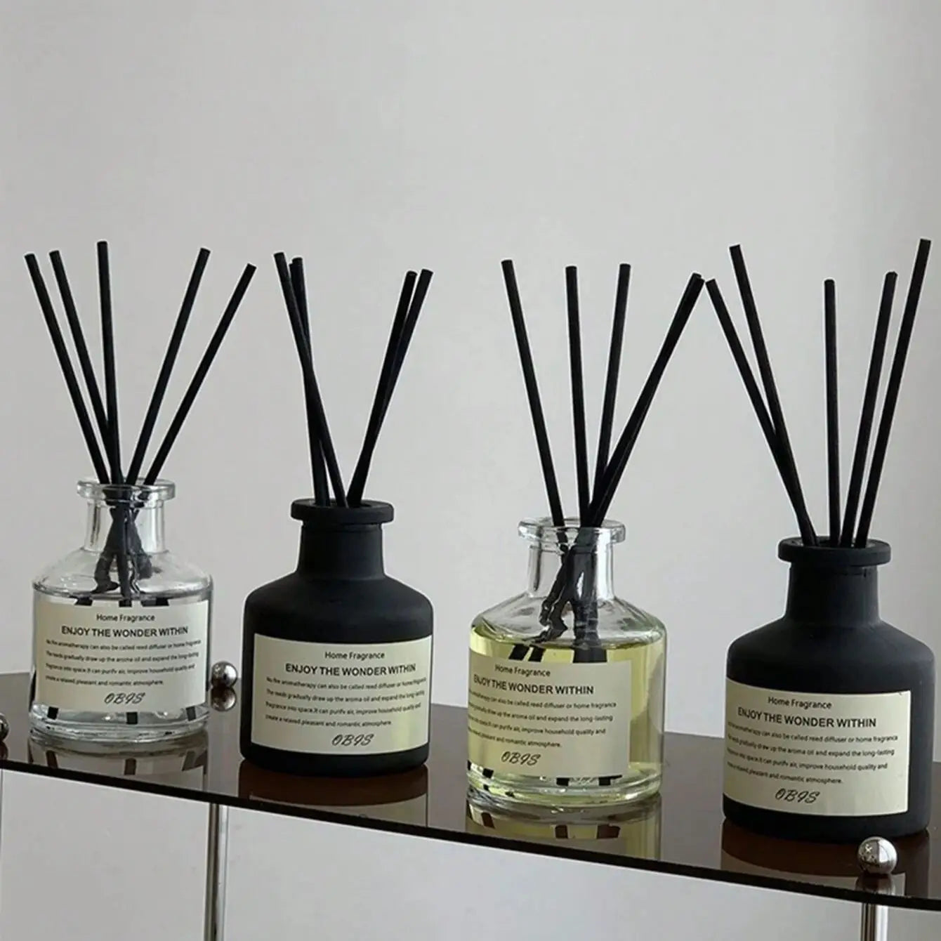 50ml Reed Diffuser Set Flameless Home Fragrance Air Freshener - 1