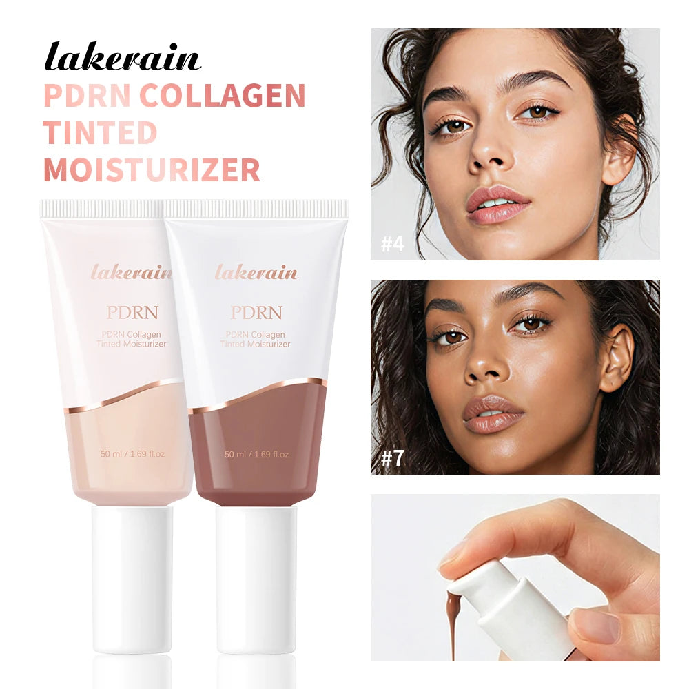 PDRN Collagen Tinted Moisturizer Radiant Glow Foundation Makeup - 1