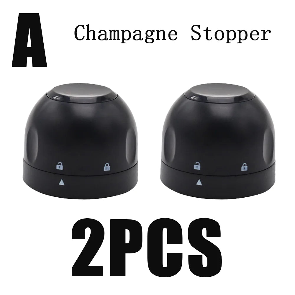 Rotating Wine and Champagne Bottle Stopper Leak Proof Sealing Plug - 14