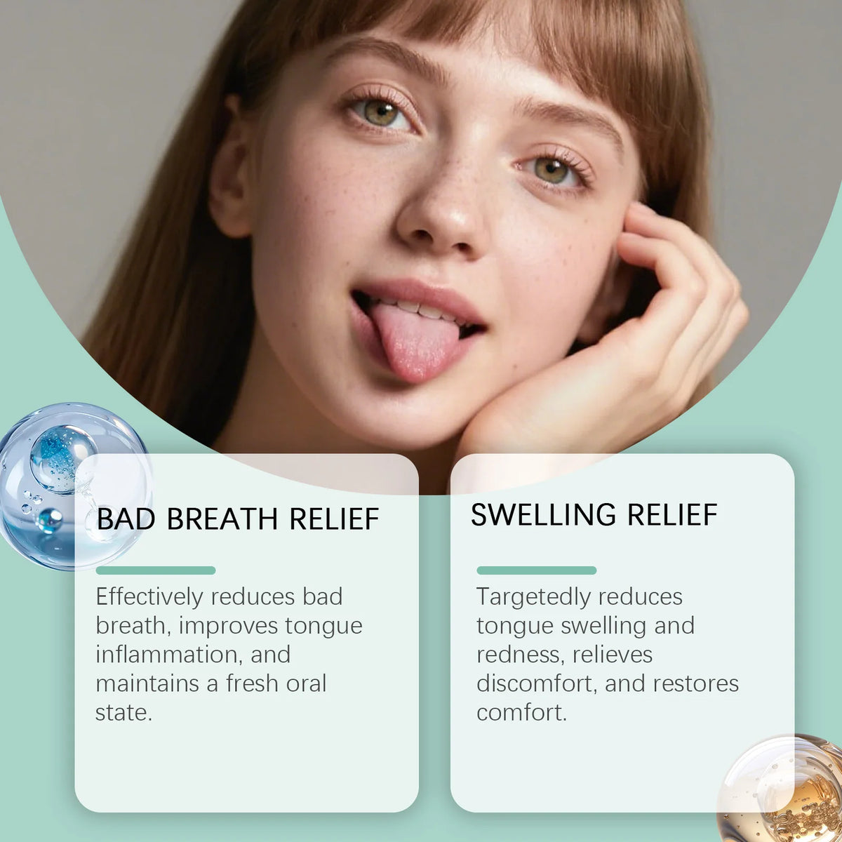 Tongue Repair Spray for Coated Tongue and Bad Breath Relief