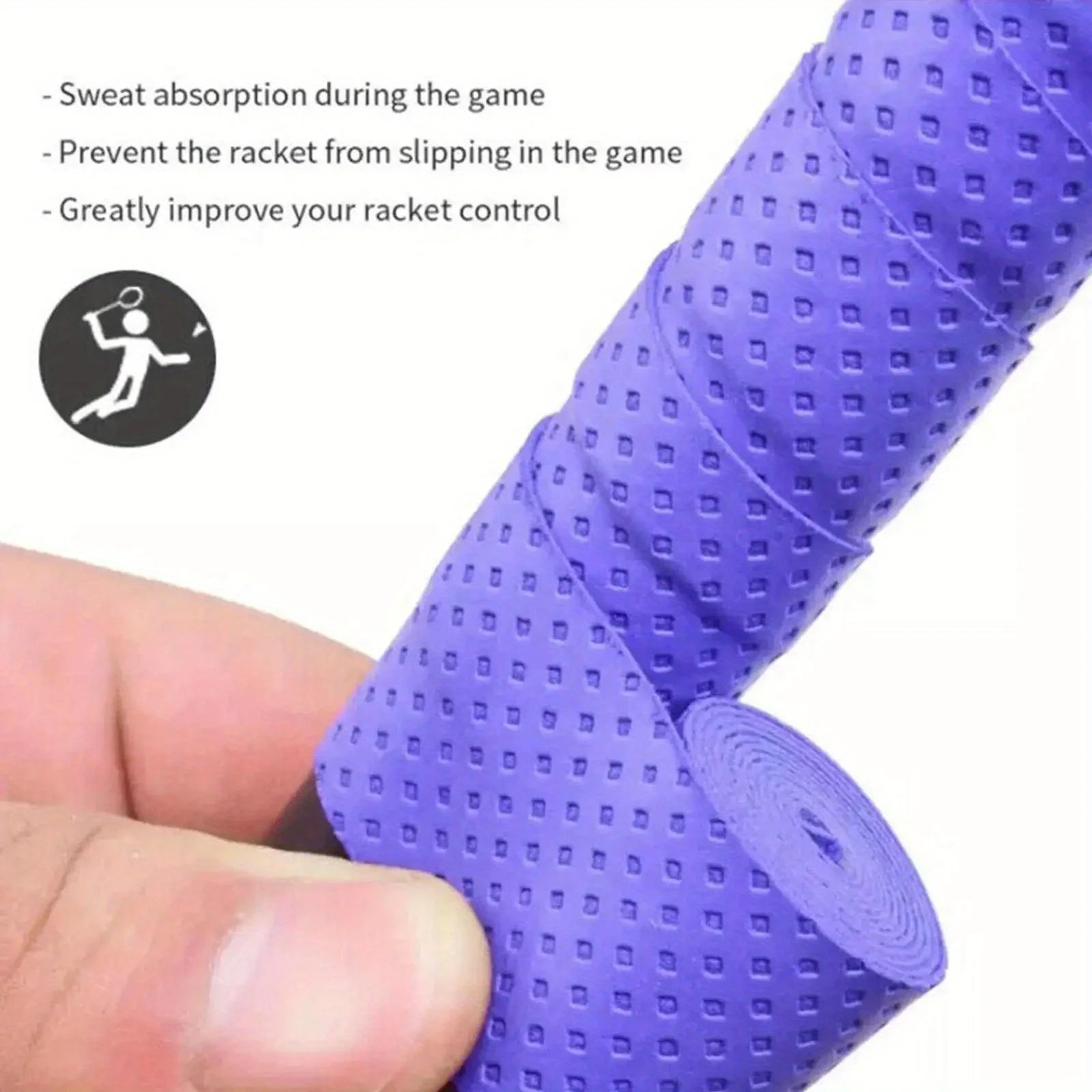 Non-Slip Sports Grip Tape for Tennis Badminton Racket and Fishing Rod - 9