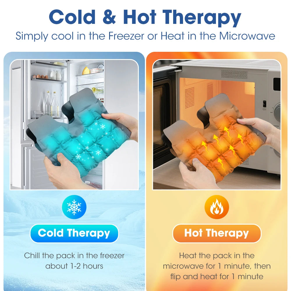 Portable Knee Ice Pack Wrap Hot Cold Compress Support - 8