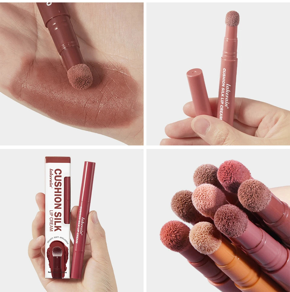 Lakerain Cushion Silk Lip Cream Matte Velvet Lip Glaze Blush