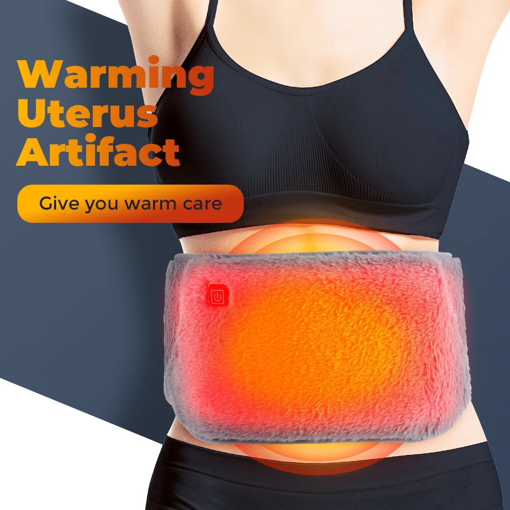 USB Electric Heating Belt Hand Warmer & Abdominal Cramp Relief Pad