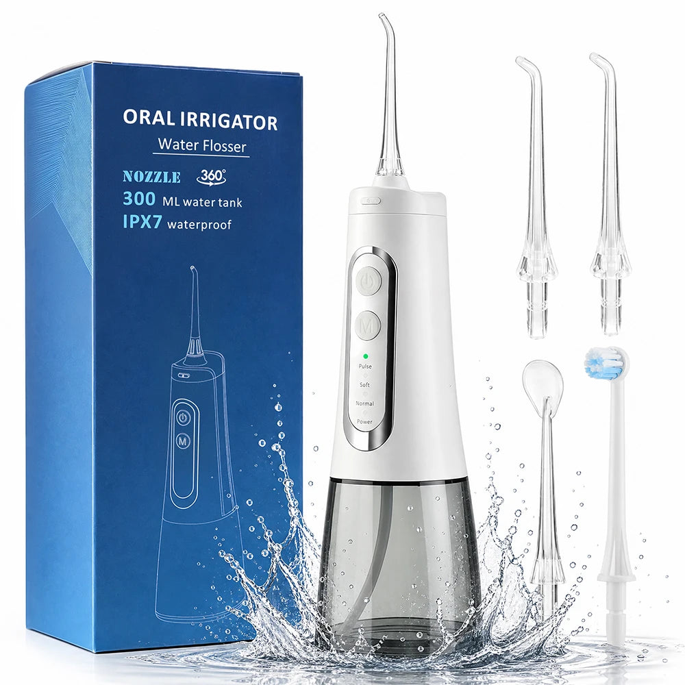 USB Rechargeable Water Flosser Oral Irrigator Dental Cleaner