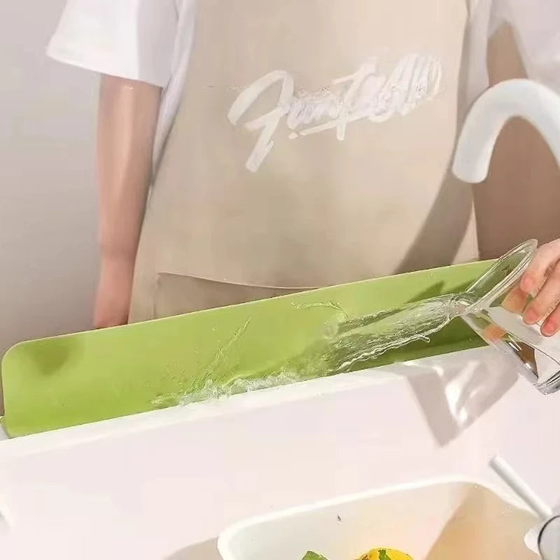 Silicone Sink Splash Guard Water Dam Kitchen Faucet Guard Protector - 10
