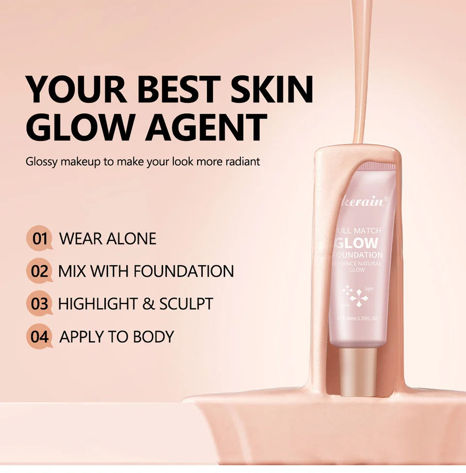 Natural Glow Enhancer Foundation Moisturizing Liquid Highlighter