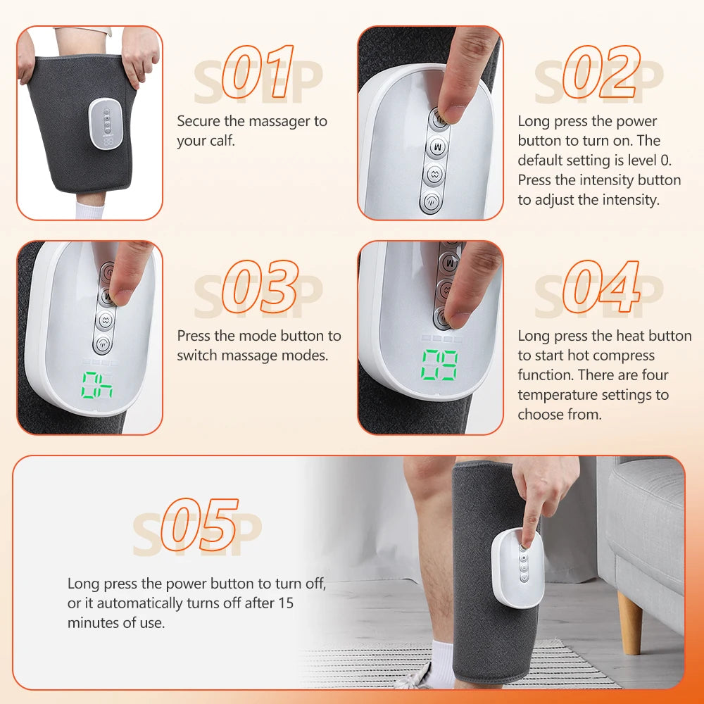 Wireless Calf Air Compression Massager & Leg Relaxation Wrap - 14