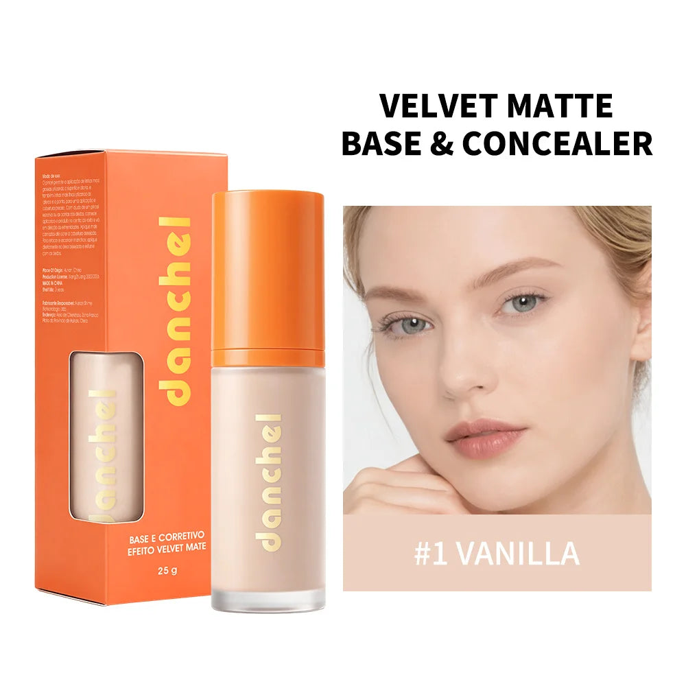 2-in-1 Liquid Foundation & Concealer Matte Face Makeup - 30