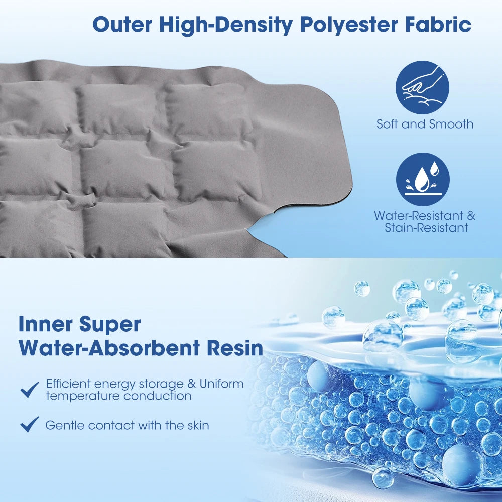Portable Knee Ice Pack Wrap Hot Cold Compress Support - 11